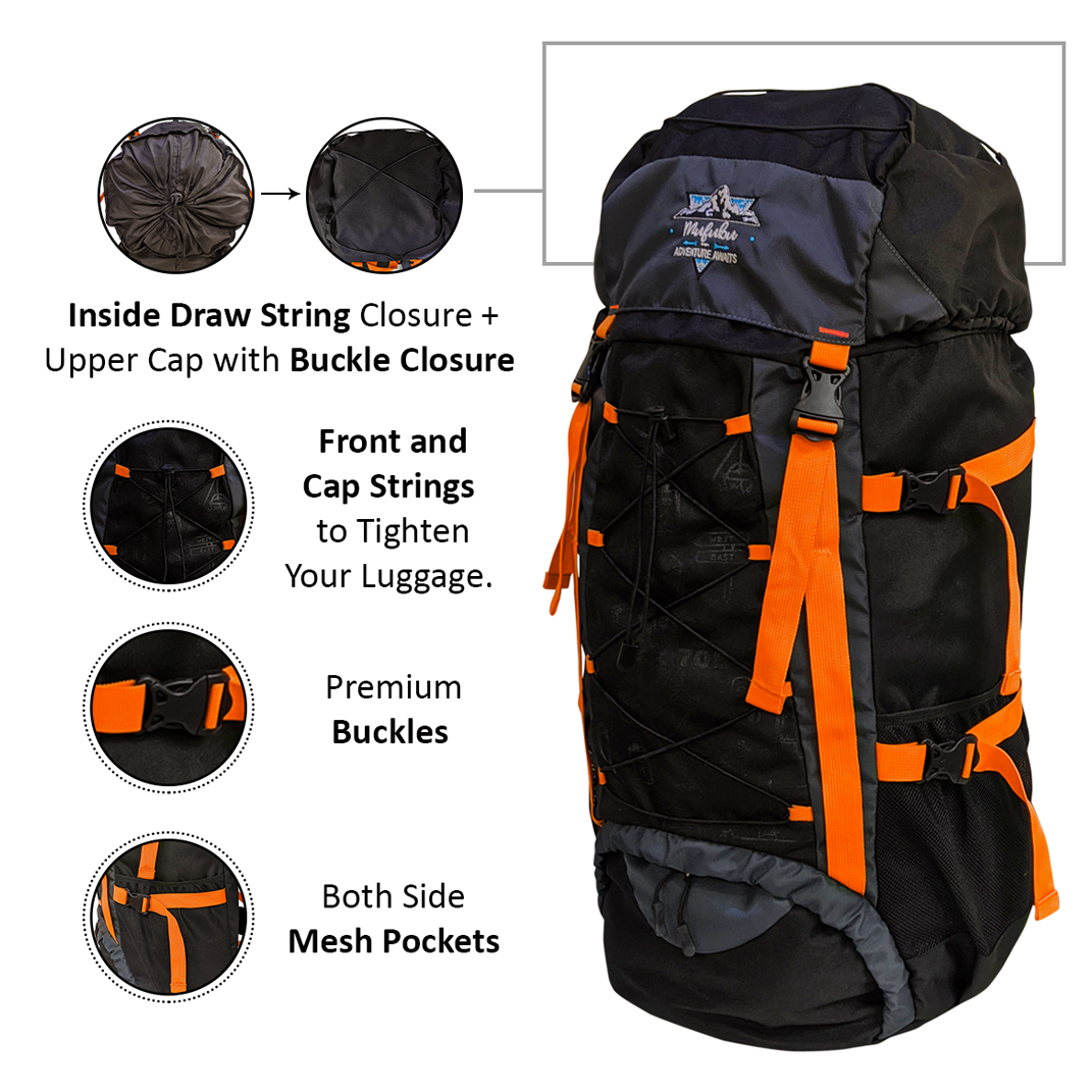 Campsack 75 ltrs Rucksack - Sunny Yellow