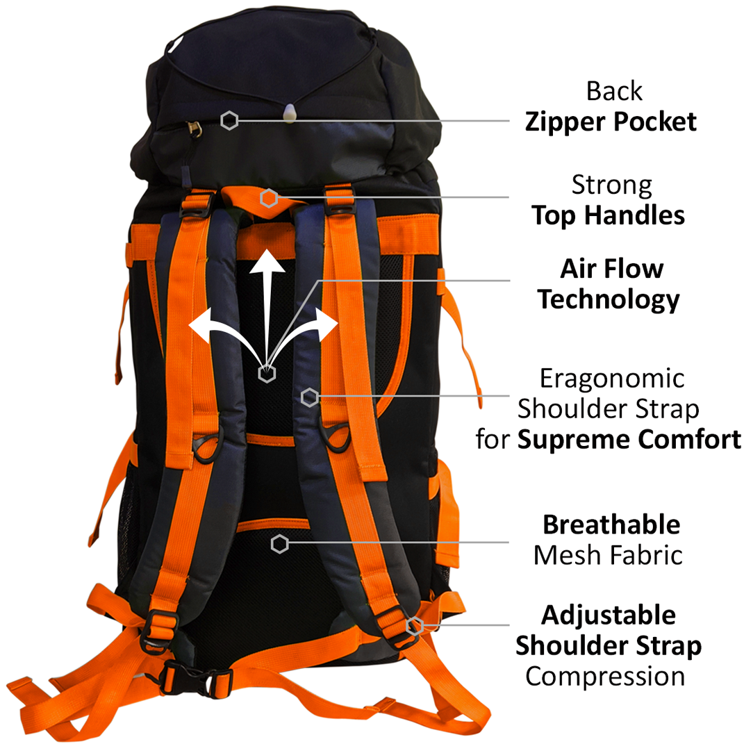 Campsack 75 ltrs Rucksack - Sunny Yellow