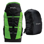 Climber 45 + 5 LTR Rucksack with Rain Cover (Black/Green)