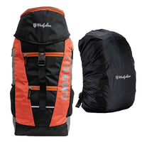 Climber 45+5 Ltr Rucksack with Rain Cover - Black/Orange