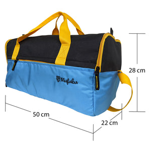 Buddys Duffle Gym Bag 32 Ltr - Blue & Black