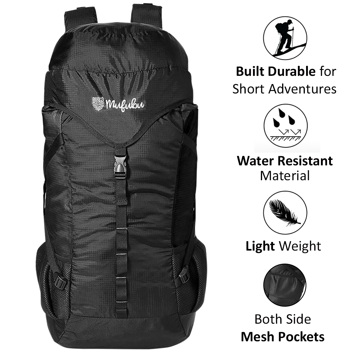 Fearless 60 LTR Rucksack - Black