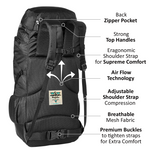 Fearless 60 LTR Rucksack - Black