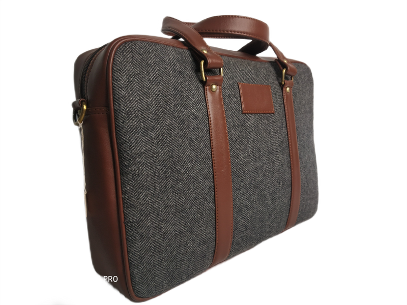Tweed Laptop Bag (MOQ 100)