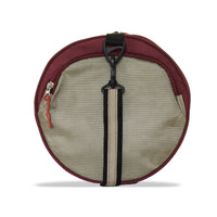 Get-Un-Barred Discover Duffle Bag for Gym & Sports with Side Pocket (Cherry Red+ Beige)