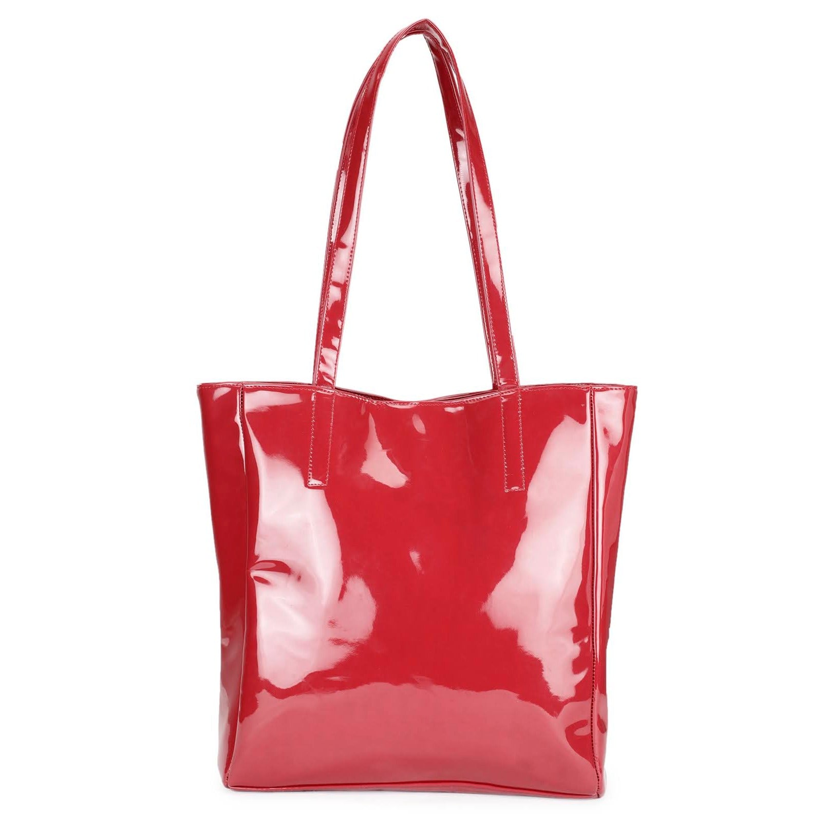 Chic Tote oversized Handbag - Cherry Red
