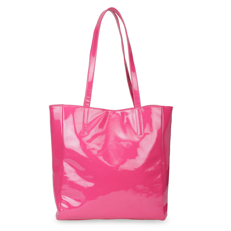 Chic Tote oversized Handbag - Hot Pink