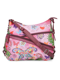 Hobo Hand Bag - Summer Wings Cherry Red