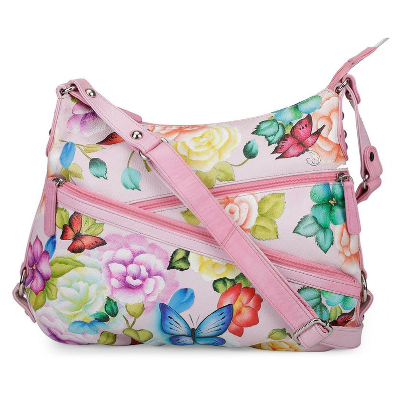 Hobo Hand Bag - Butterfly Paradise Light Pink