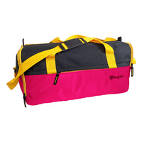 Buddys Duffle Gym Bag 32 Ltr - Pink & Black