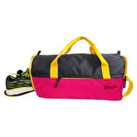 Buddys Duffle Gym Bag 32 Ltr - Pink & Black