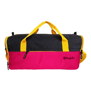 Buddys Duffle Gym Bag 32 Ltr - Pink & Black
