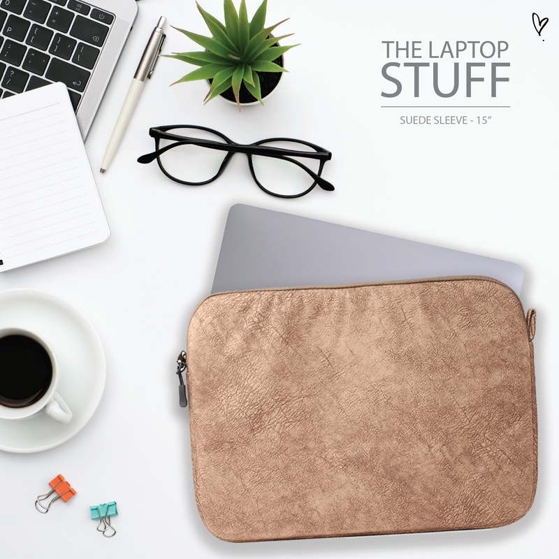 Suede Laptop Sleeve -15 inch