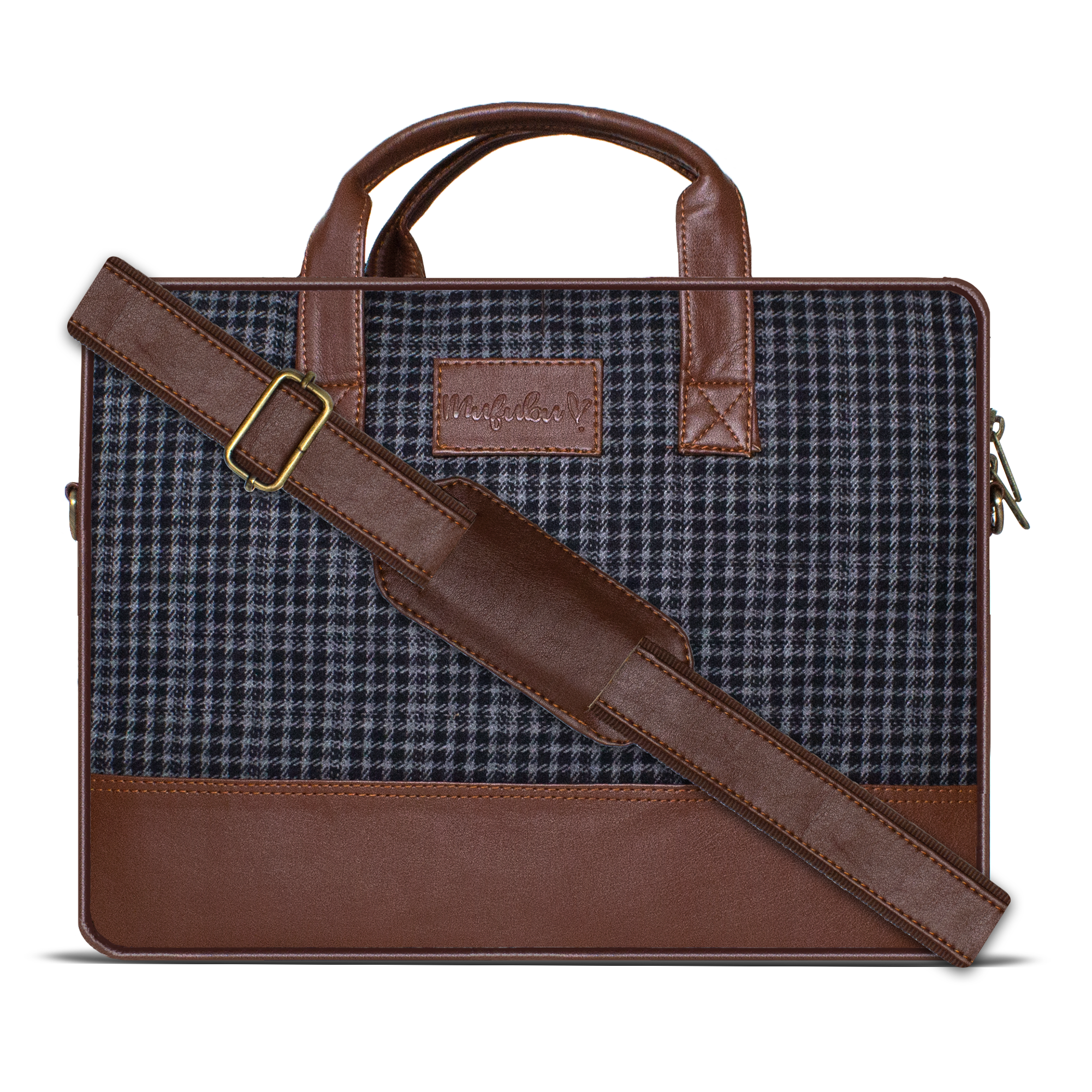 WildHorn Black 100% Genuine Leather (16 inch) Laptop Messenger Bag Dim –  WILDHORN