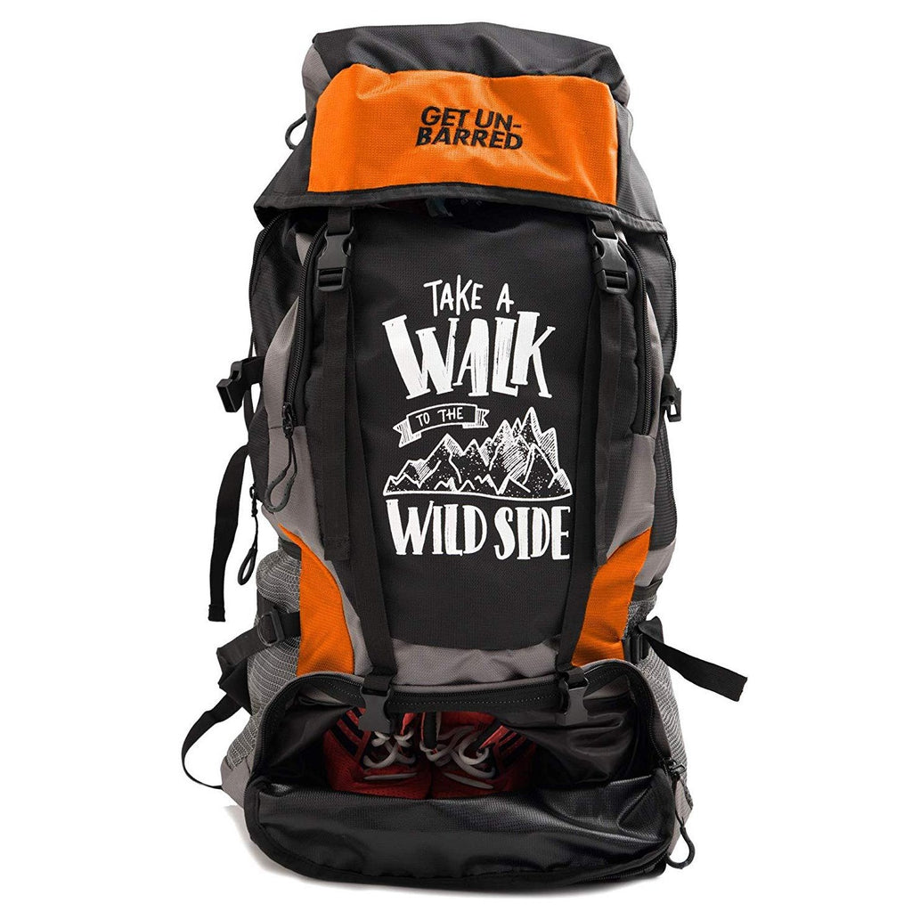 Get Un-barred 55 Ltr Travel Backpack (Orange)