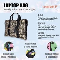 Enigma Laptop Messenger Bag - Leopard