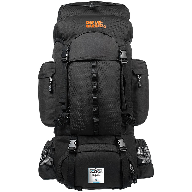 amazonbasics internal frame hiking backpack with rainfly 75l black Shop Backp Luggage Factory day adventures Amazon Basics 75L Backpack -
