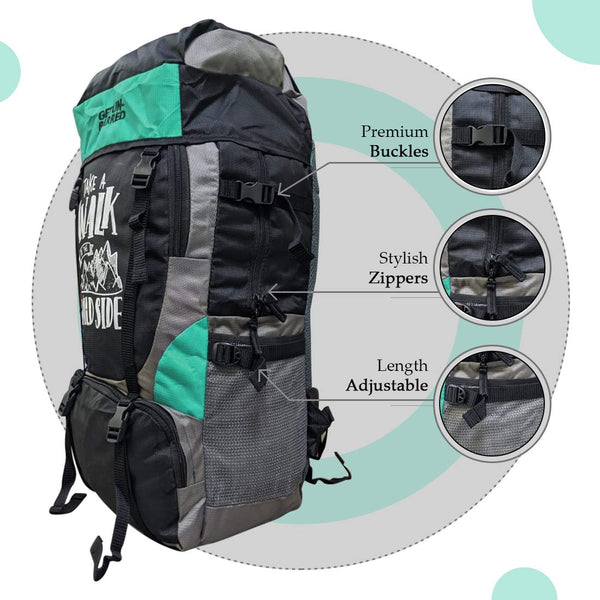 Get Un-barred 55 Ltr Travel Backpack (Turquoise)